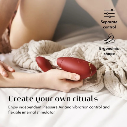 Инновационный бесконтактный вибратор-стимулятор Womanizer Duo 2 Bordeaux