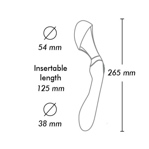 Вибромассажер Shunga Zoa Raspberry, двухсторонний