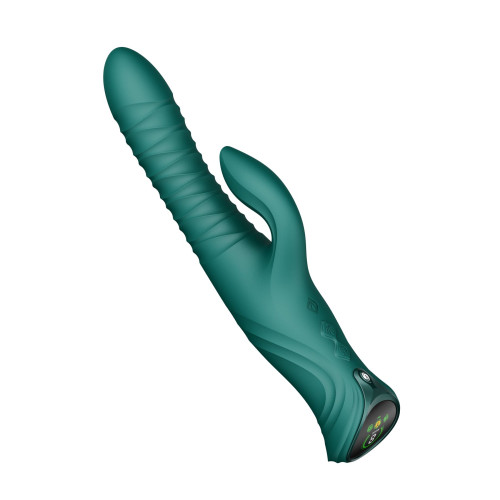 Пульсатор-кролик з вібрацією Zalo Mose 2 Turquoise Green