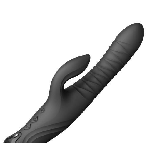 Пульсатор-кролик з вібрацією Zalo Mose 2 Obsidian Black