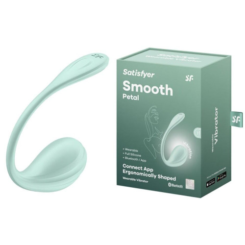 Смарт-виброейте Satisfyer Smooth Petal Connect App Mint