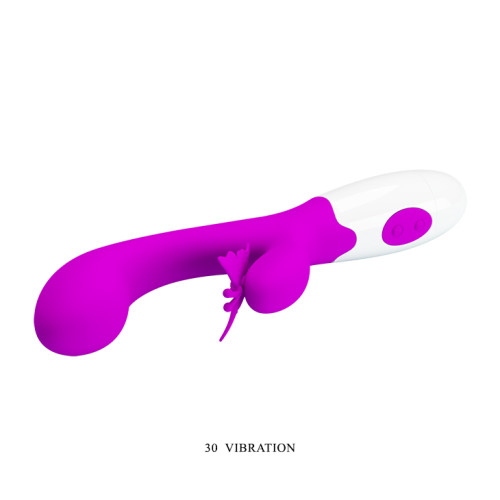 Вібратор Pretty Love Butterfly Kiss Vibrator Purple