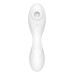 Вакуумный смарт-стимулятор с вибрацией Satisfyer Curvy Trinity 5 (White), управление со смартфона