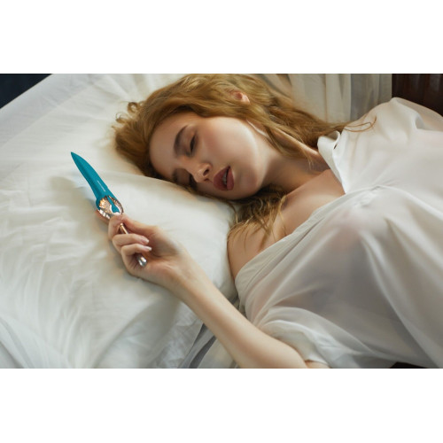 Изысканный вибратор Knight Jenay FLOWERS & SWORD, маска, лента и лубрикант в комплекте