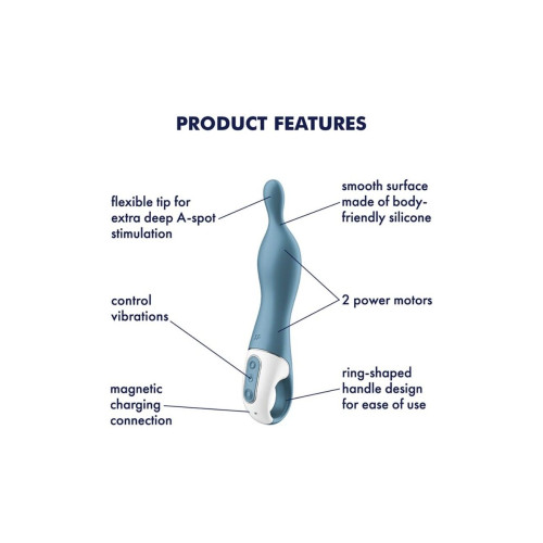 Вібратор для точки А Satisfyer A-Mazing 1 Blue