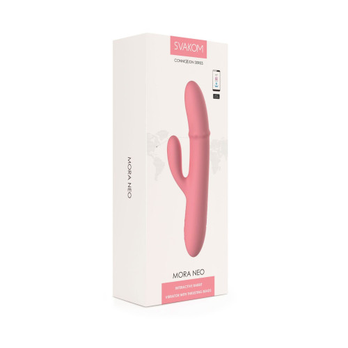 Смарт вибратор-кролик Svakom Mora Neo, 3 мотора, движущиеся бусины на стволе