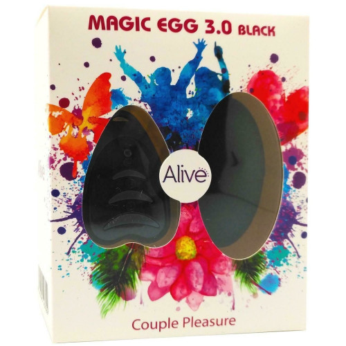 Віброяйце Alive Magic Egg 3.0 Black з пультом ДК, на батарейках
