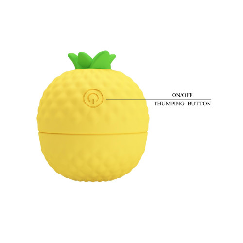 Клиторальный стимулятор Pretty Love Pineapple Secret Yellow