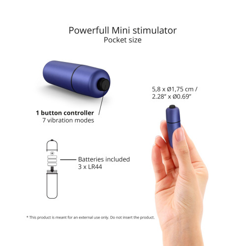 Виброшара Love To Love WAOUHHH - MIDNIGHT INDIGO, 7 режимов, на батарейках