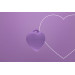 Минивибратор «Сердечко» FairyGasm PleasureStone violet, 9 режимов, на шнурке