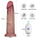 Реалістичний вібратор LoveToy Vibrating Sliding Skin Pro II Dual Layer Silicone Dong 9 Flesh