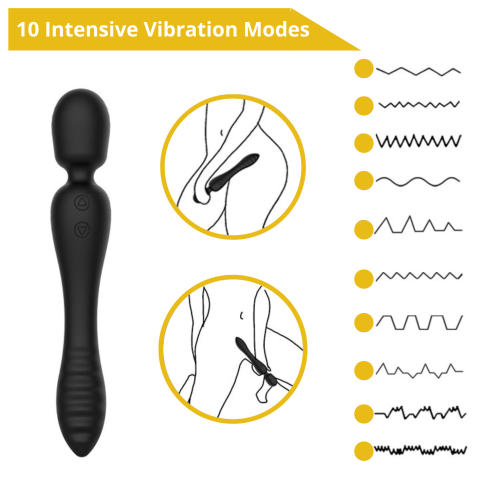 Вібратор Erospace Sweet Play Wand & Vibrator 2in1 A8