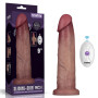 Реалістичний вібратор LoveToy Vibrating Sliding Skin Pro II Dual Layer Silicone Dong 9 Flesh