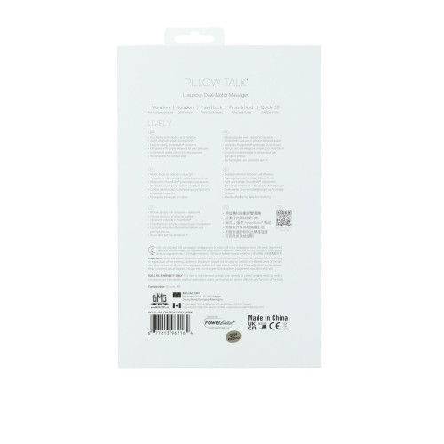 Розкішний кролик з ротацією та вібрацією Pillow Talk Lively Pink, кристал Сваровскі