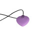 Минивибратор «Сердечко» FairyGasm PleasureStone violet, 9 режимов, на шнурке