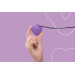 Минивибратор «Сердечко» FairyGasm PleasureStone violet, 9 режимов, на шнурке
