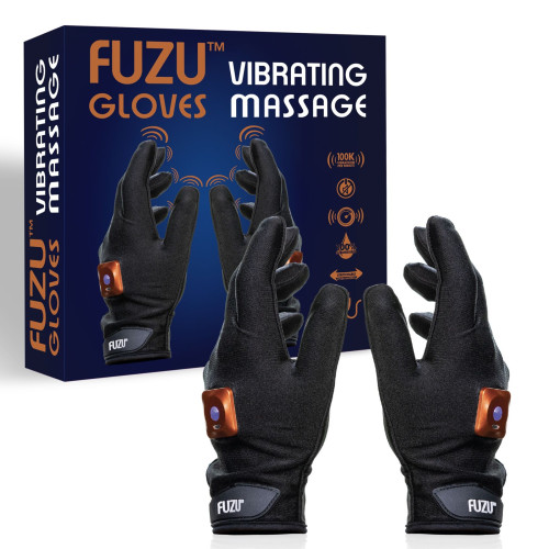 Виброперчатки (пара) FUZU Gloves Vibrating Massage Two Hands, 11 режимов