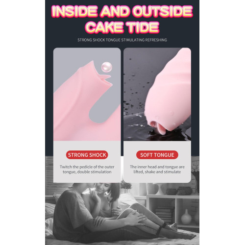 Вибратор B - Series Fox Silicone Vibrator USB 7 Function and Thrusting Function / Heating Pink