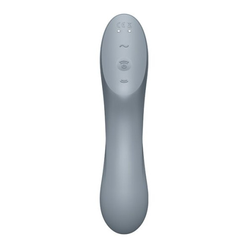 Вакуумный стимулятор с вибрацией Satisfyer Curvy Trinity 3 BlueGrey