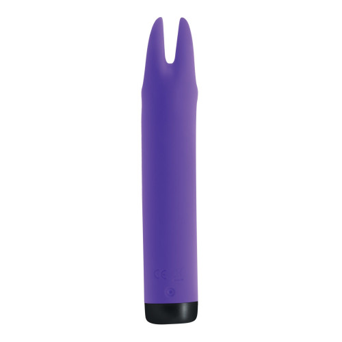 Вибратор S Pleasures Bullets Amethyst, фиолетовый, с двумя отростками, 10 режимов, диаметр 3,1 см