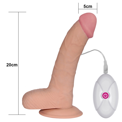 Вибратор LoveToy The Ultra Soft Dude Vibrating 8.8 Телесный
