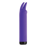 Вибратор S Pleasures Bullets Amethyst, фиолетовый, с двумя отростками, 10 режимов, диаметр 3,1 см
