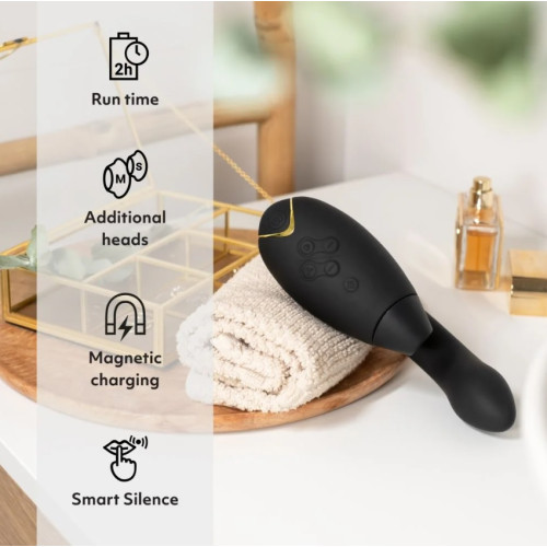 Інноваційний безконтактний вібратор-стимулятор Womanizer Duo 2 Black