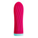 Віброкуля S Pleasures Bullets Twist & Shout Cerise, яскраво-рожева, ребриста поверхня, 10 режимів