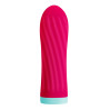 Віброкуля S Pleasures Bullets Twist & Shout Cerise, яскраво-рожева, ребриста поверхня, 10 режимів