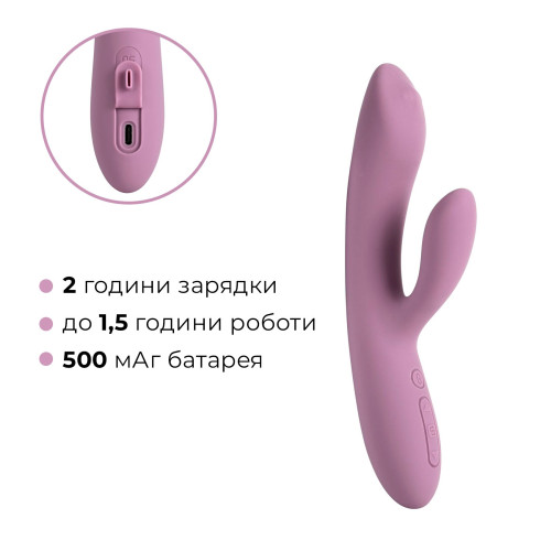 Смарт вібратор-кролик з перлинною стимуляцією точки G Svakom Trysta Neo