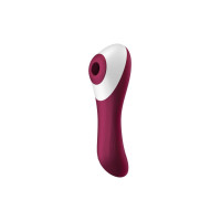 Вакуумный стимулятор с вибрацией Satisfyer Dual Crush Wine Red Вакуумный стимулятор с вибрацией Satisfyer Dual Crush Wine Red