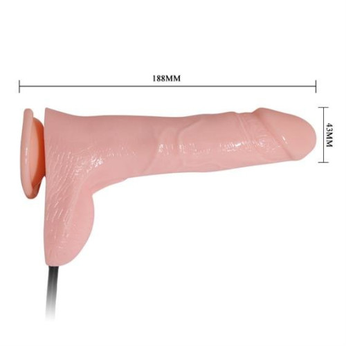 Фалоімітатор LyBaile Inflateable Dildo TPR Material Тілесний 18.8 cm
