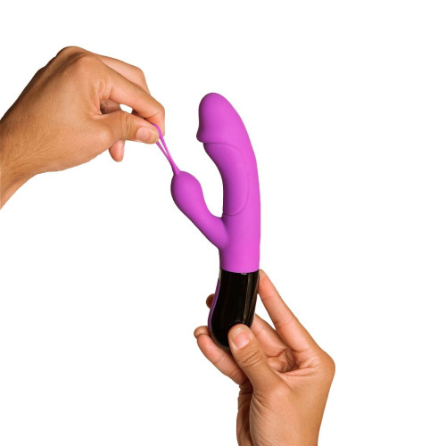 Вибратор-кролик Adrien Lastic Ares 2.0 с петелькой для перезаряжаемого пальца.