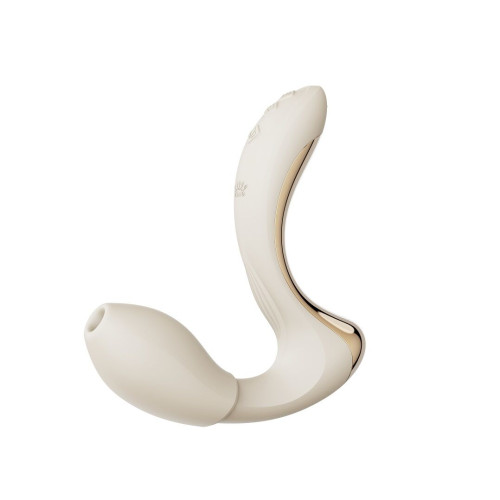 Вибратор-пульсатор с вакуумной насадкой Zalo – Talis G-Spot PulseWave Vibrator Ivory White