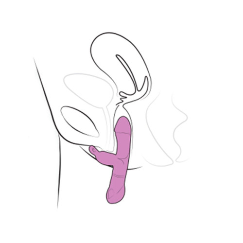 Вибратор-кролик Adrien Lastic Ares 2.0 с петелькой для перезаряжаемого пальца.