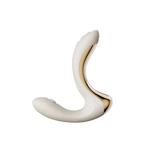Вибратор-пульсатор с вакуумной насадкой Zalo – Talis G-Spot PulseWave Vibrator Ivory White