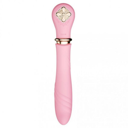 Вібромасажер-пульсатор з підігрівом Zalo Desire Рожевий