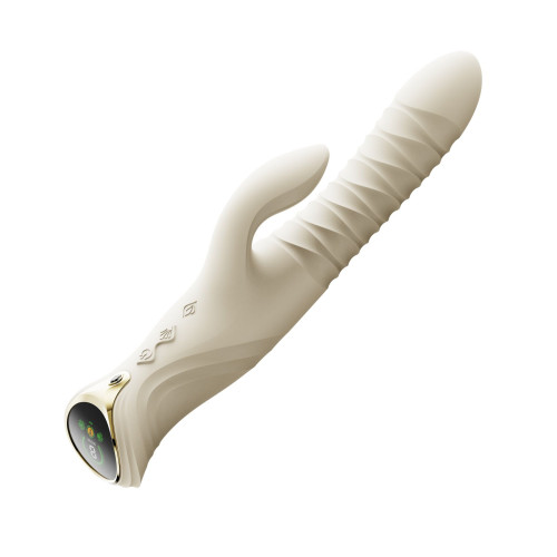 Пульсатор-кролик з вібрацією Zalo Mose 2 Ivory White