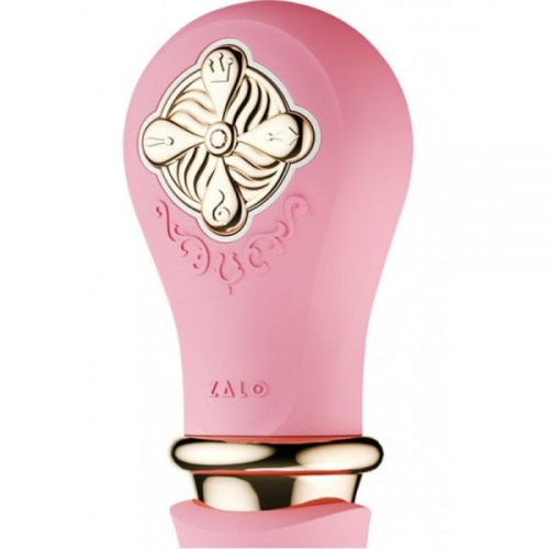 Вібромасажер-пульсатор з підігрівом Zalo Desire Рожевий