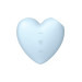Вакуумный стимулятор-сердце с вибрацией Satisfyer Cutie Heart Blue