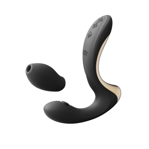 Вибратор-пульсатор с вакуумной насадкой Zalo – Talis G-Spot PulseWave Vibrator Obsidian Black