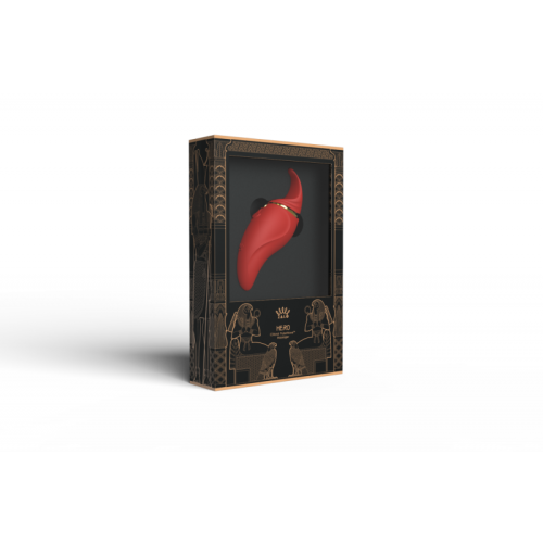 Кліторальний вібромасажер із язичком та вібрацією Zalo Hero Червоний