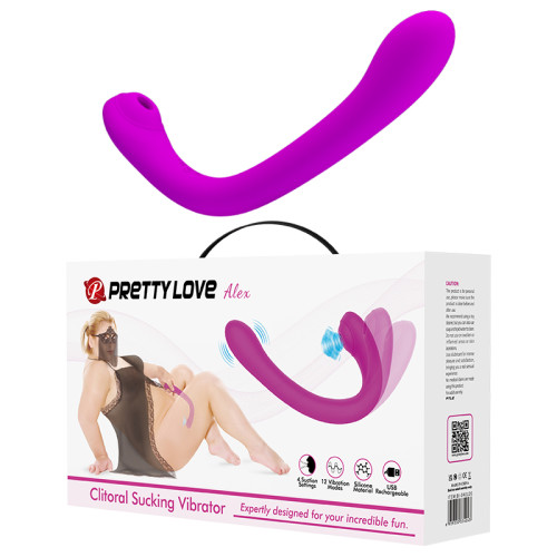 Вібратор Pretty Love Alex Clitoral Sucking Vibrator Purple