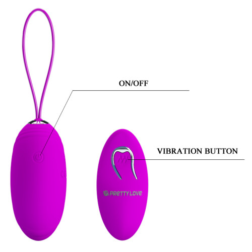 Віброяйце Pretty Love Jacqueline Vibrating Egg Purple