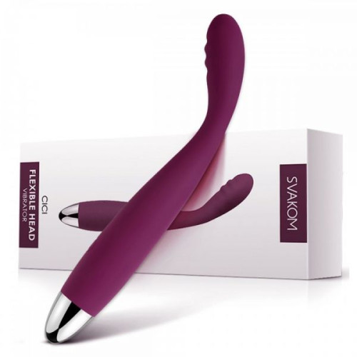 Вибромассажер с гнущейся головкой Svakom Cici Фиолетовый
