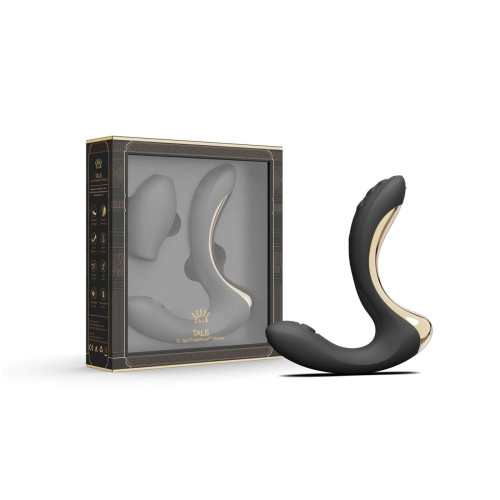 Вибратор-пульсатор с вакуумной насадкой Zalo – Talis G-Spot PulseWave Vibrator Obsidian Black
