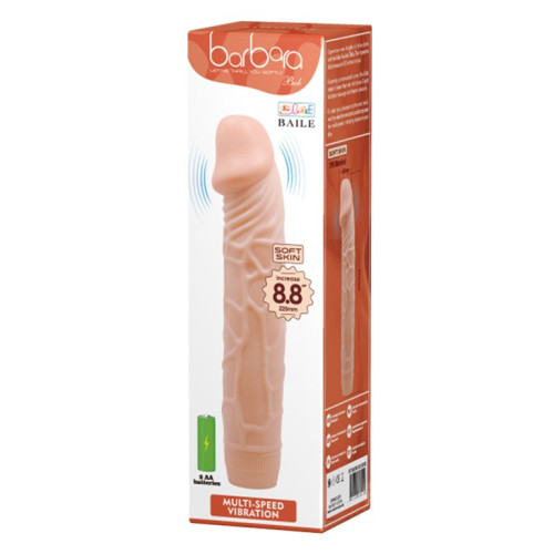Реалістичний вібратор LyBaile Barbara Bob Dildo Vibrator Тілесний