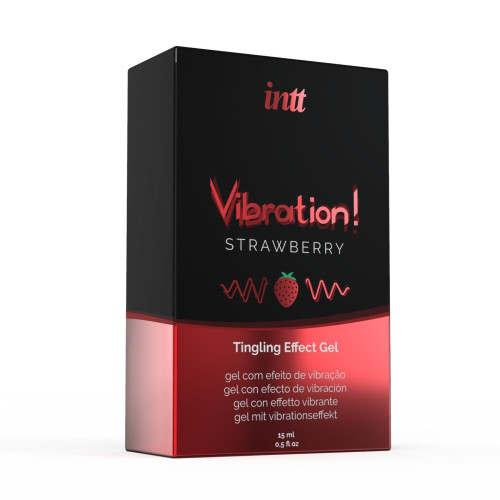 Жидкий вибратор Intt Vibration Strawberry 15 мл