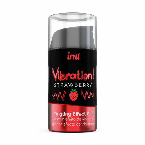Жидкий вибратор Intt Vibration Strawberry 15 мл