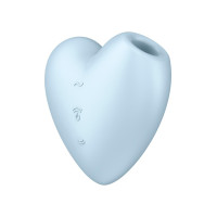 Вакуумный стимулятор-сердце с вибрацией Satisfyer Cutie Heart Blue